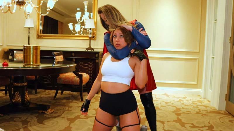 “Supergirl vs. Tomb Raider” Starring Emily Addison and Coco!